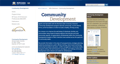 Desktop Screenshot of msucommunitydevelopment.org